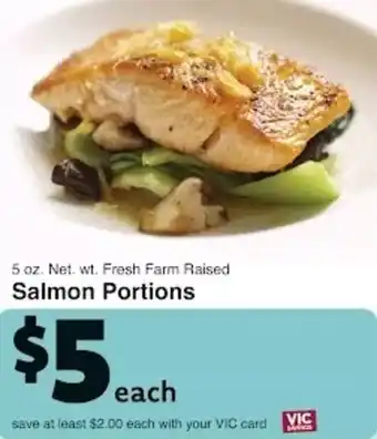 Harris Teeter Salmon Portions offer