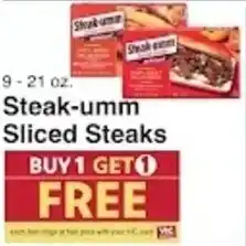 Harris Teeter Steak-umm Sliced Steaks offer
