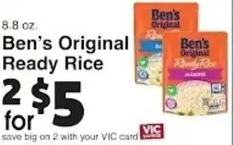 Harris Teeter Ben's Original Ready Rice offer