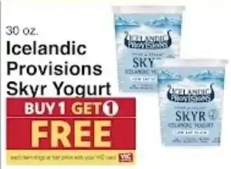 Harris Teeter Icelandic Provisions Skyr Yogurt offer