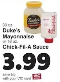 Harris Teeter Duke's Mayonnaise offer