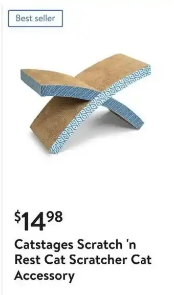 Walmart Catstages Scratch 'n Rest Cat Scratcher Cat Accessory offer