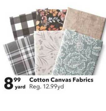 JOANN Cotton Canvas Fabrics offer
