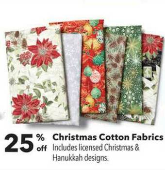 JOANN Christmas Cotton Fabrics offer