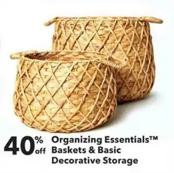 Organizing Essentials™ Baskets & Basic Decorative Storage