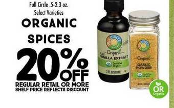 Maceys Full Circle Organic Spices offer