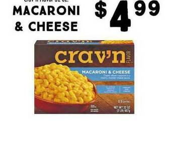 Maceys Crav'n Flavor Macaroni & Cheese offer