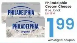 Albertsons Philadelphia Cream Cheese 8 oz offer