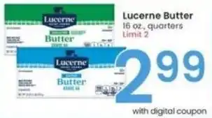 Albertsons Lucerne Butter 16 oz, quarters offer