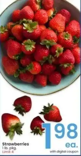 Albertsons Strawberries 1 lb. pkg. offer