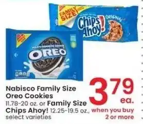 Albertsons Nabisco Family Size Oreo Cookies offer