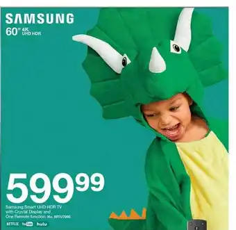Target Samsung Smart UHD HDR TV With Crystal Display And One Remote Function offer