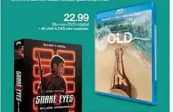 Target Blu-Ray+DVD+Digital • 4K UHD & DVD offer