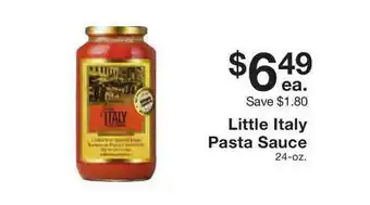Fairway Store Market Little Italy Pasta Sauce offer