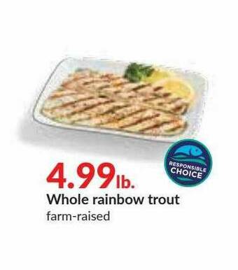 Hy-Vee Whole Rainbow Trout offer