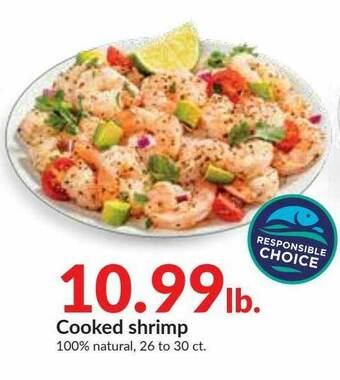 Hy-Vee Cooked Shrimp offer