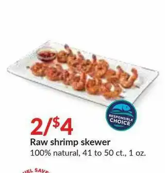 Hy-Vee Raw Shrimo Skewer offer