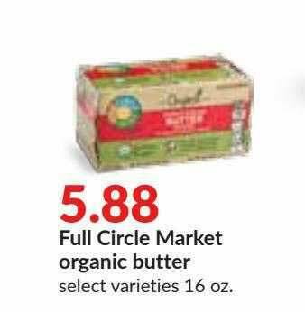 Hy-Vee Full Circle Market Organic Butter offer