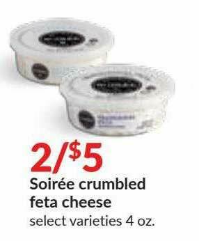 Hy-Vee Soirée Crumbled Feta Cheese offer
