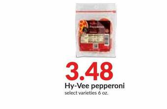 Hy-Vee Hy-Vee Pepperoni offer