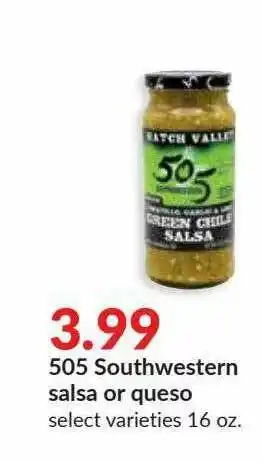 Hy-Vee 505 Southwestern Salsa Or Queso offer