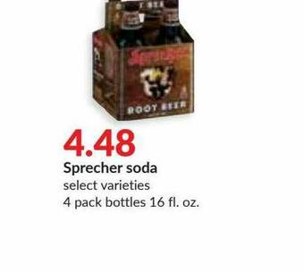 Hy-Vee Sprecher Soda offer