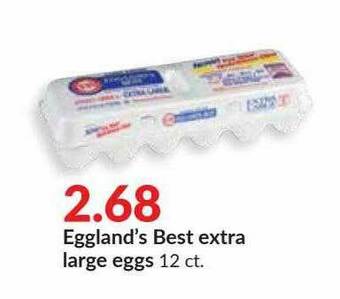 Hy-Vee Eggland's Best Extra Large Eggs offer