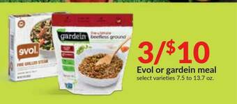 Hy-Vee Evol Or Gardein Meal offer