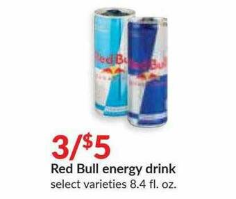 Hy-Vee Red Bull Energy Drink offer