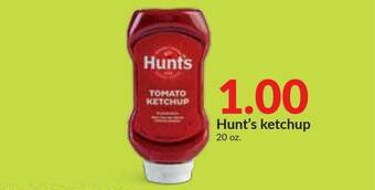 Hy-Vee Hunt's Ketchup offer