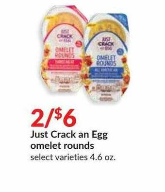 Hy-Vee Just Crack An Egg Omelet Rounds offer