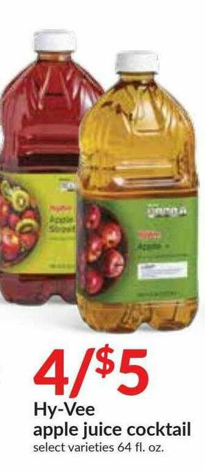 Hy-Vee Hy-Vee Apple Juice Cocktail offer