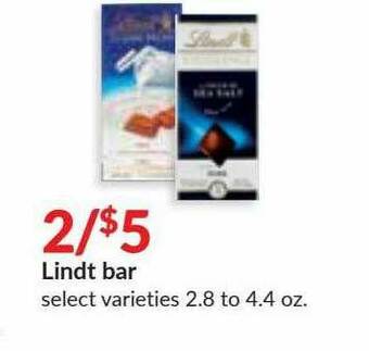 Hy-Vee Lindt Bar offer