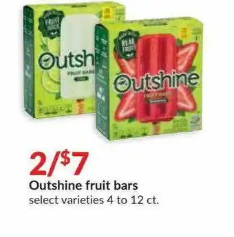 Hy-Vee Outshine Fruit Bars offer