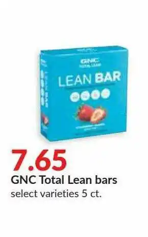 Hy-Vee GNC Total Lean Bars offer