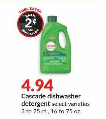 Hy-Vee Cascade Dishwasher Detergent offer