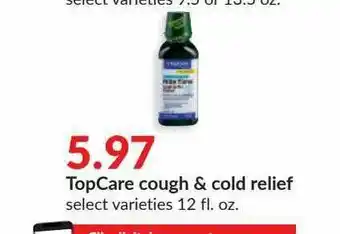 Hy-Vee TopCare Cough & Cold Relief offer