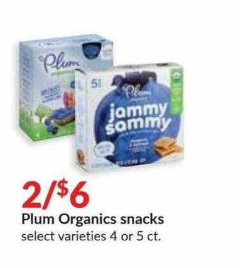 Hy-Vee Plum Organics Snacks offer