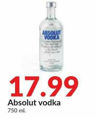 Hy-Vee Absolut Vodka offer
