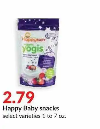 Hy-Vee Happy Baby Snacks offer