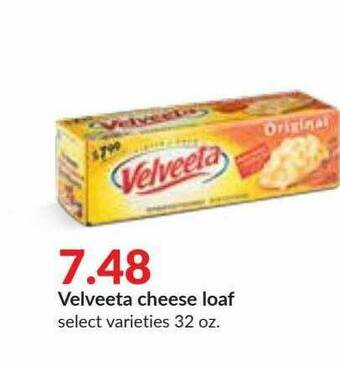 Hy-Vee Velveeta Cheese Loaf offer