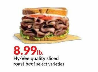Hy-Vee Hy-Vee Quality Sliced Roast Beef offer