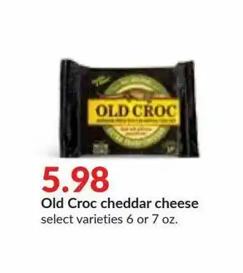 Hy-Vee Old Croc Cheddar Cheese offer