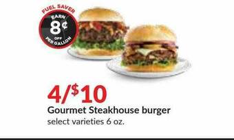 Hy-Vee Gourmet Steakhouse Burger offer