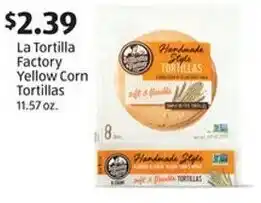 Aldi La Tortilla Factory Yellow Corn Tortillas offer