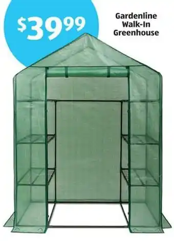 Aldi Gardenline Walk-In Greenhouse offer