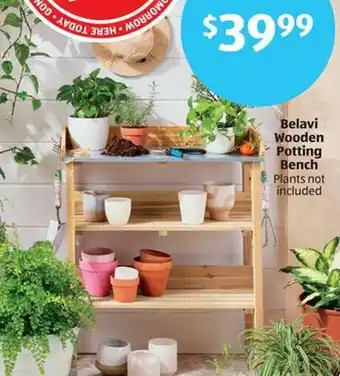 Aldi Belavi Wooden Potting Bench offer