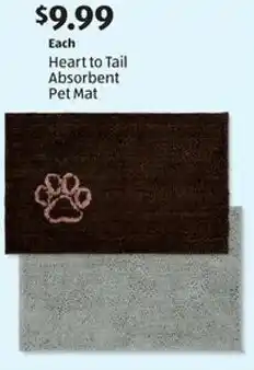 Aldi Heart to Tail Absorbent Pet Mat offer