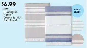 Aldi Huntington Home Coastal Turkish Bath Towel offer