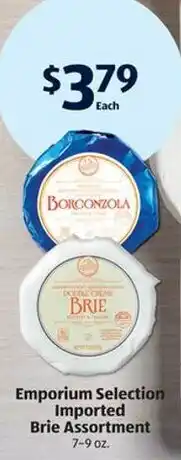 Aldi Emporium Selection Imported Brie Assortment 7-9 oz. offer